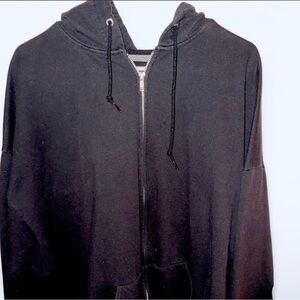 Athletic Works Men's Black Zip-Up Sweater